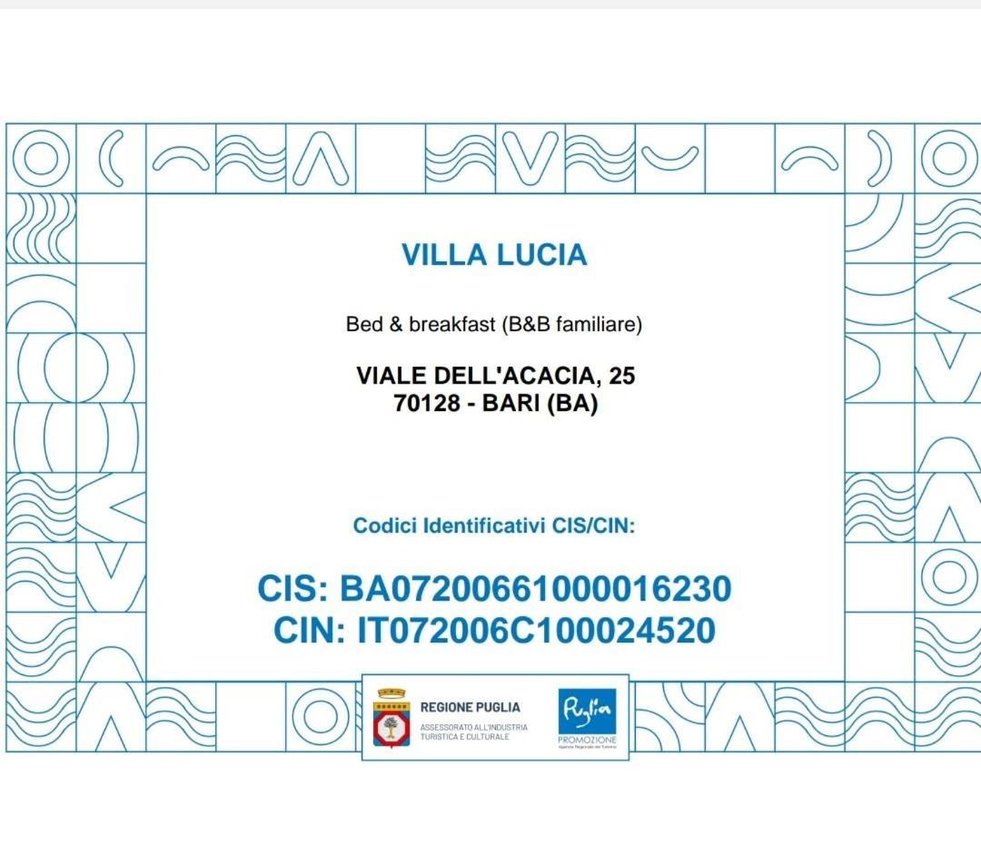 B&B Villa Lucia 바리 외부 사진